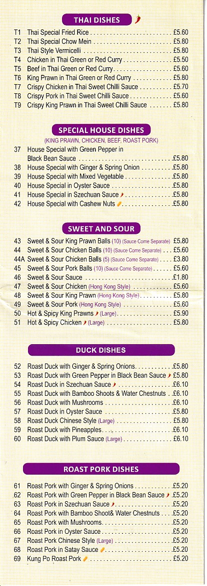 Menu of Good Taste,Chinese Takeaway Hirwaun